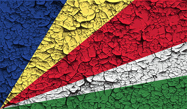 istock Flag of Seychelles with old texture. 473827848