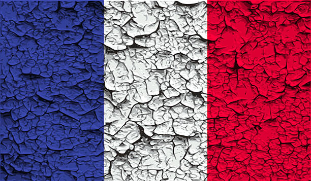 istock Flag of France with old texture. 473831396