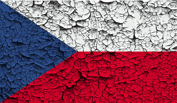istock Flag of Czech Republic with old texture. 473831558
