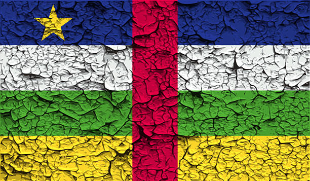 istock Flag of Central African Republic with old texture. 473831678