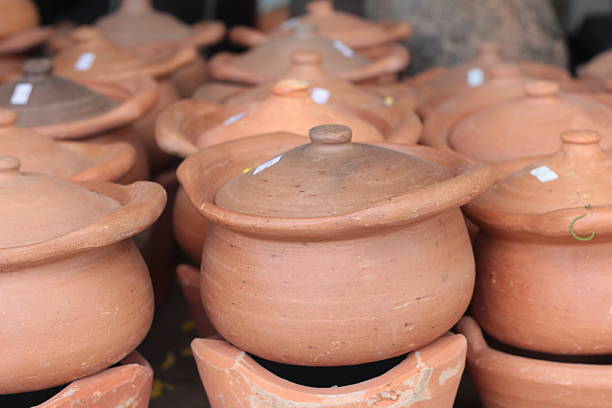 istock Earthenware brown for sale in Asia 473834432