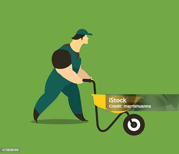 Working Stock Illustration - Download Image Now - Construction Worker, Walking, 2015