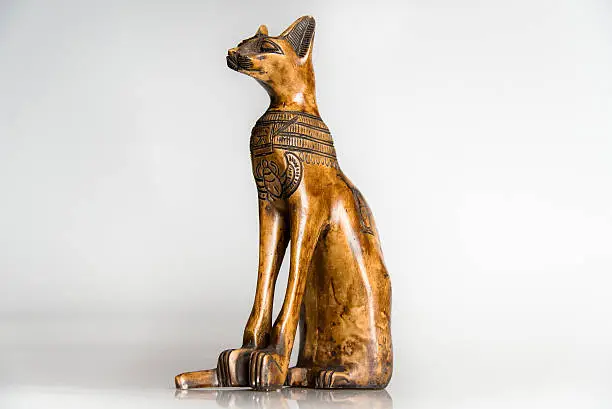 Photo of Wooden cat - souvenir from Egypt