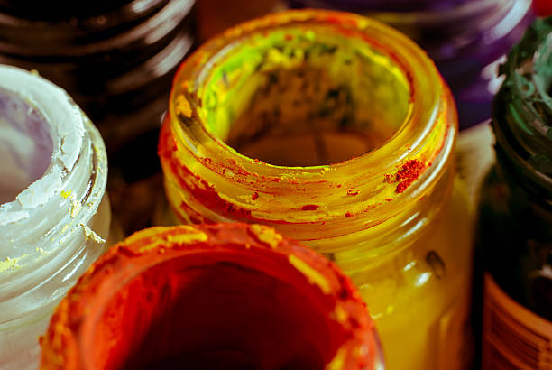 istock Water colour and old bottle 473856306