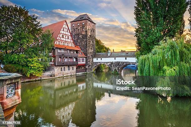 Nuremberg Germany Landmarks Stock Photo - Download Image Now - Nuremberg, Old Town, Famous Place