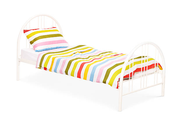 istock Studio shot of a white bed 473868132