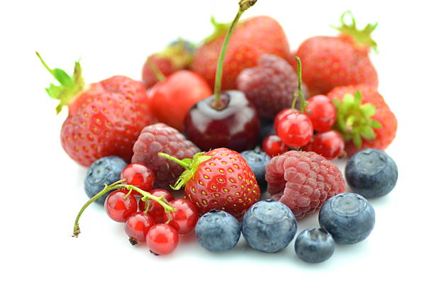 istock soft fruits strawberries raspberries cherries blueberries currants isolated on white 473868736