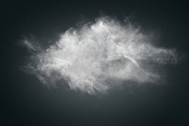 istock Abstract design of white powder cloud 473871734