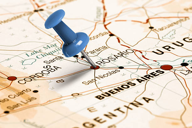 istock Location Rosario. Blue pin on the map. 473874818