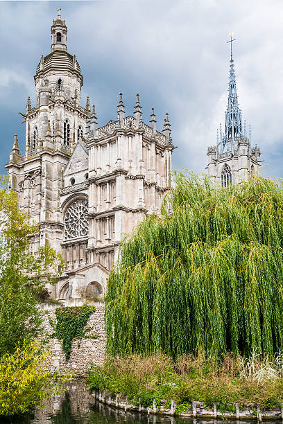 Cathedral Notre Dame Evreux stock photo