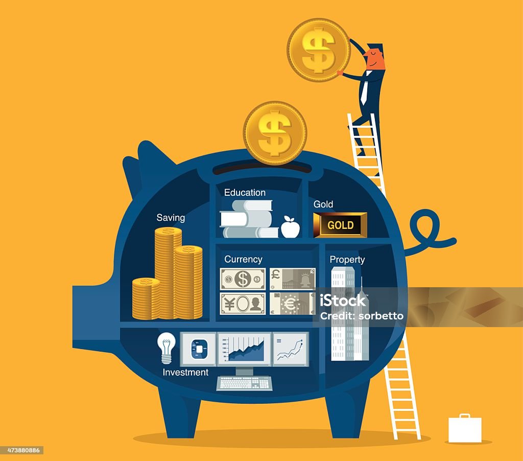 Saving Money Savings stock vector