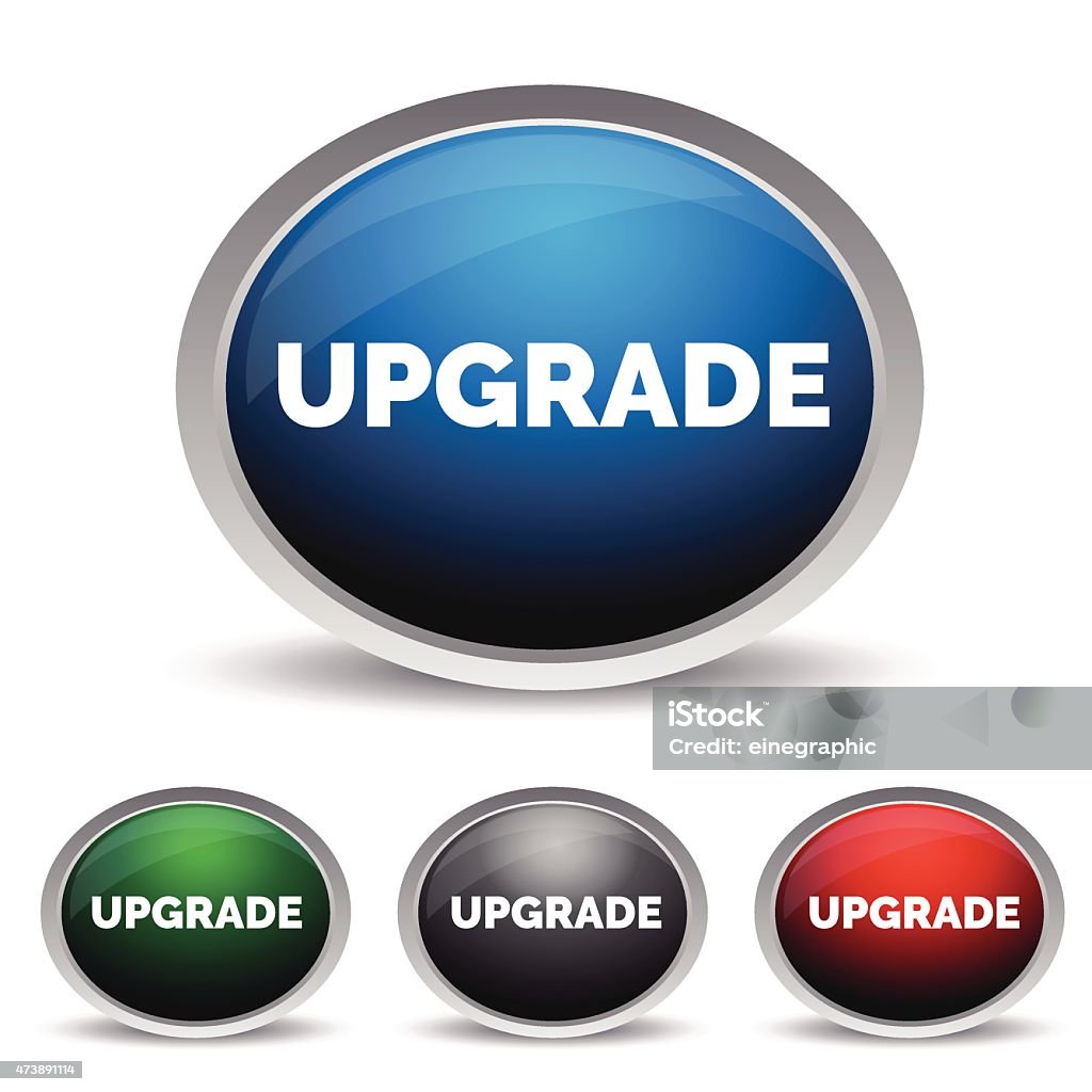 Upgrade Button Set Stock Illustration - Download Image Now - 2015 ...