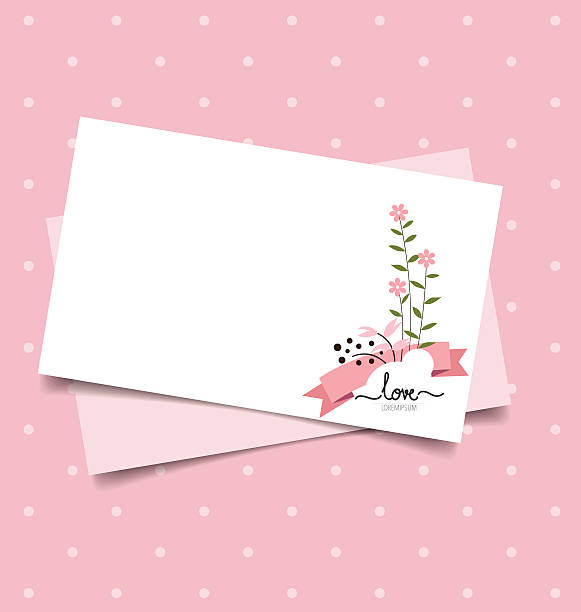 ilustraciones, imágenes clip art, dibujos animados e iconos de stock de colección de diseño de papel romántico para el día de san valentín - invitation postcard scrapbook day