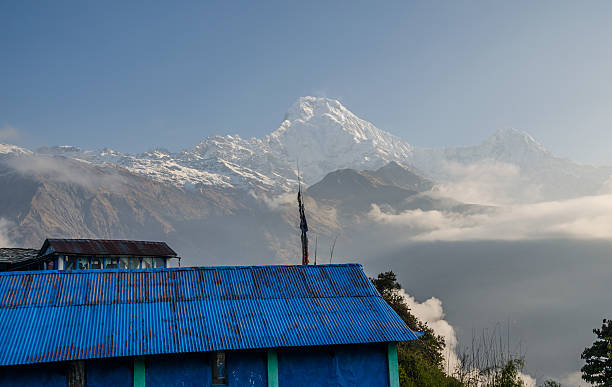 istock Annapurna mountain summit from Tadapani village, Nepal 473912822