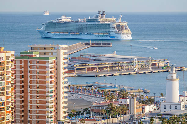 Allure of the Seas in Malaga stock photo