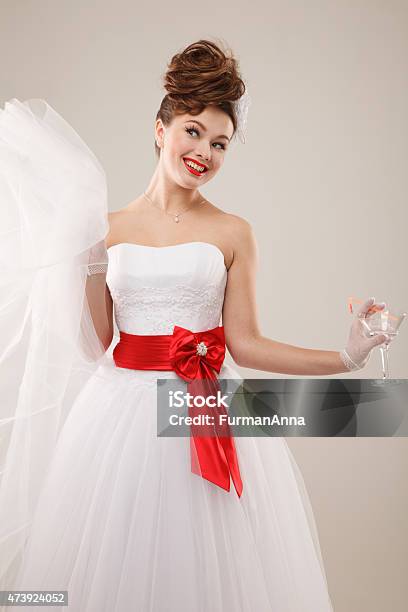 Excited Pinup Girl Stock Photo - Download Image Now - 20-24 Years, 2015, 25-29 Years