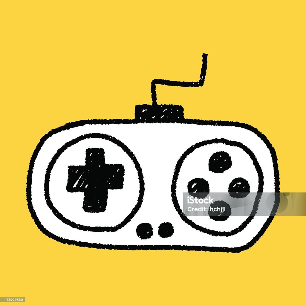 Remote Drawing Gamer Game Remote Control Doodle Drawing Stock Illustration - Download Image ...