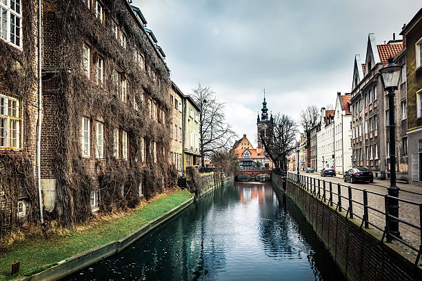 istock canal and old historic buildings  Gdansk 473940100
