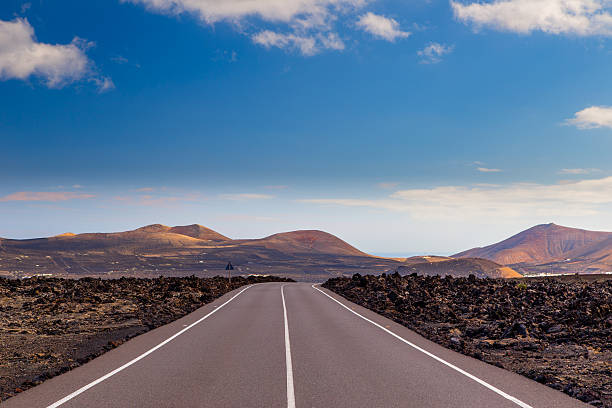 istock Road in Volcanic Landscape, Lanzarote 473943450