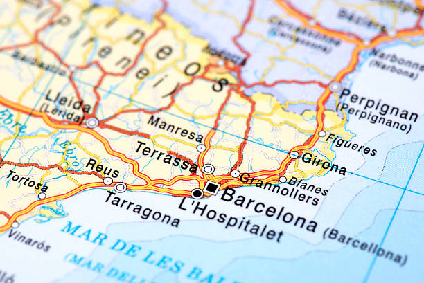istock Map of Barcelona 473947688