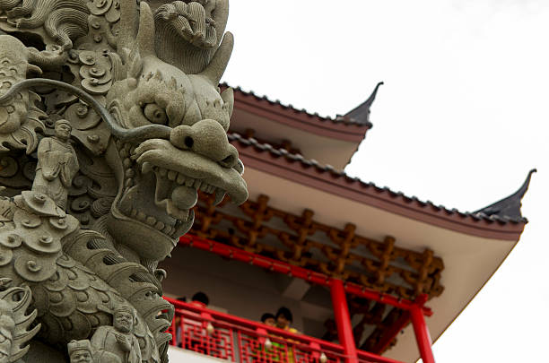istock Stone dragon statue in Thailand 473953892