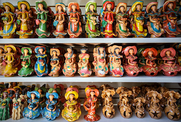 Caribbean souvenirs in Dominican Republic stock photo