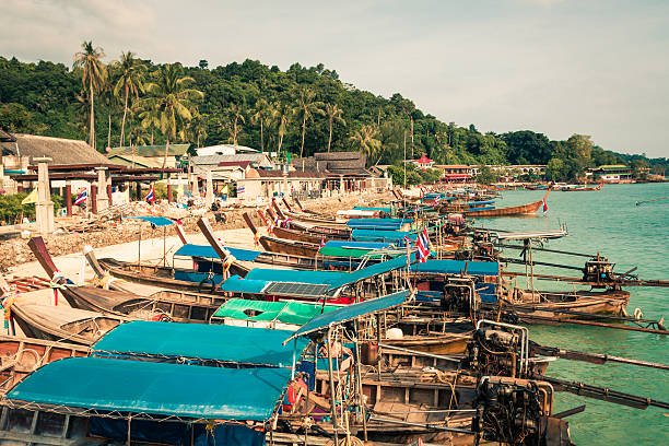 istock Thai traditional boats on Phi-Phi Islands,Thailand 473957152