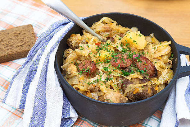 istock Traditional polish sauerkraut bigos with mushrooms 473957174