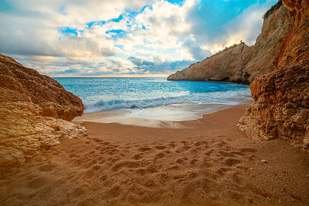 istock Porto Katsiki beach on Lefkada island 473961906
