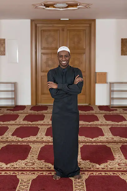 Photo of Portrait Of A Black African Man In Mosque