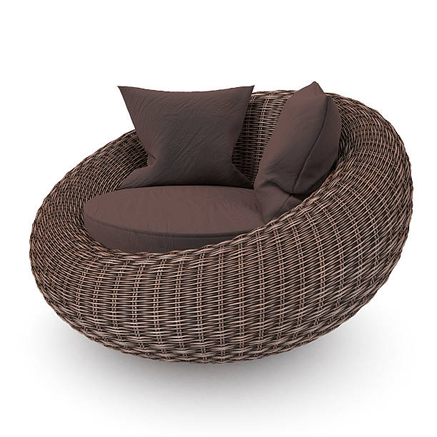 istock Wicker rattan chair 473974464