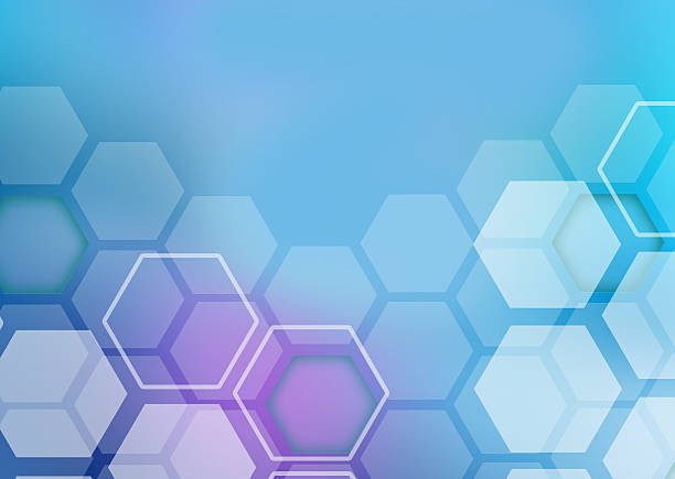 istock Abstract colorful background of hexagonal shapes different sizes 473976220