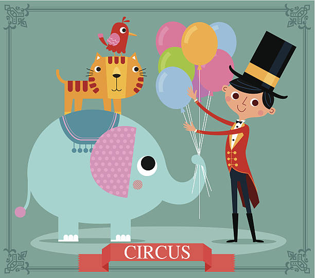 illustrations, cliparts, dessins animés et icônes de circus performance - entertainment clown child circus