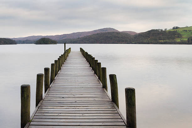 istock Wooden jetty  in the lake district 473981712