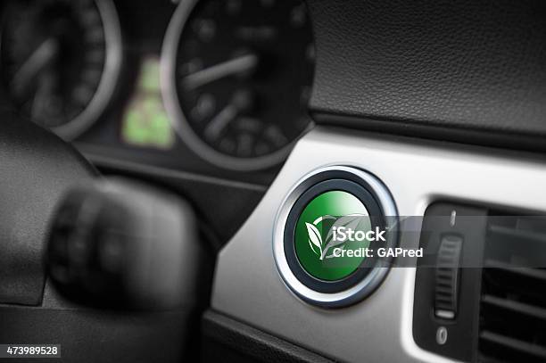 Eco Mode Button Stock Photo - Download Image Now - Car, Hybrid Car, Biofuel