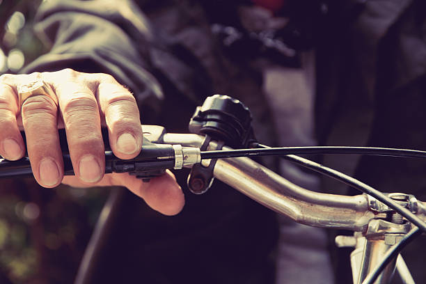 man riding a bike