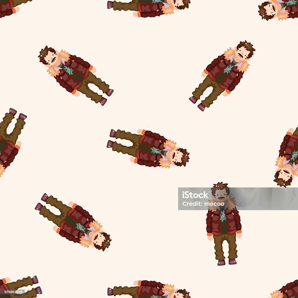 Cartoon Boy Pattern Boy Man Cartoon Cartoon Seamless Pattern Background Stock Illustration ...