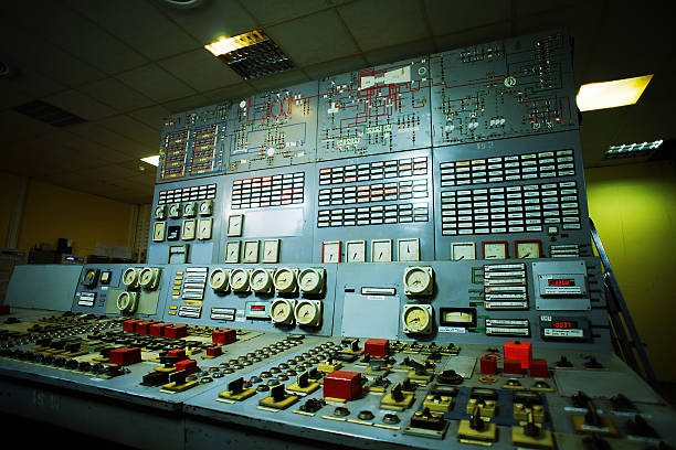 istock Control room of an old power generation plant 474005650