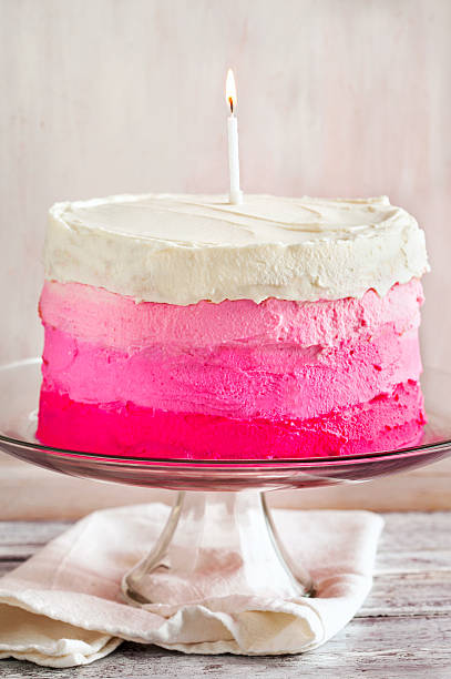 istock Vanilla Cake in Pink Ombre 474005894
