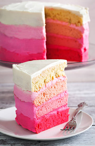 istock Vanilla Cake in Pink Ombre 474005932