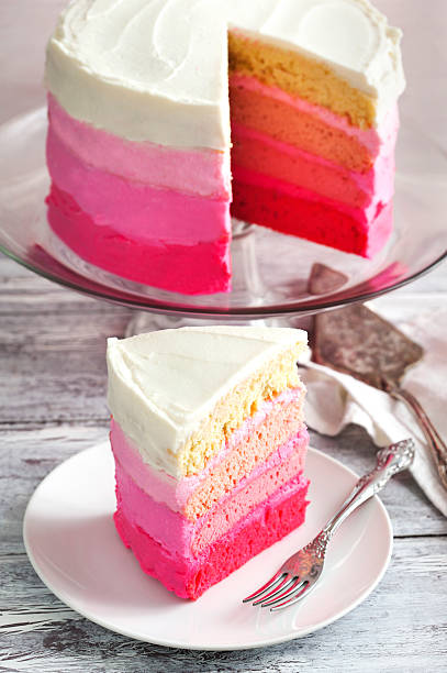 istock Vanilla Cake in Pink Ombre 474005938