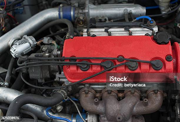 Race Car Engine Stock Photo - Download Image Now - 2015, Auto Repair Shop, Car