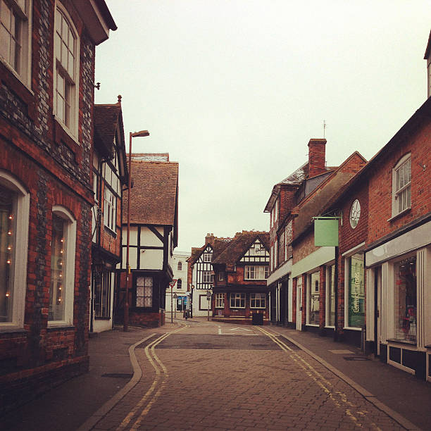 Empty Wantage Town, Oxfordshire, England