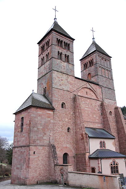 abadia de murbach, alsácia - murbach imagens e fotografias de stock