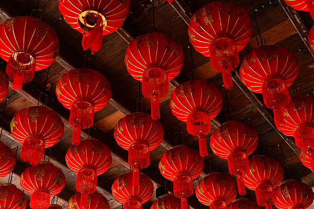 Temple interior lighting.