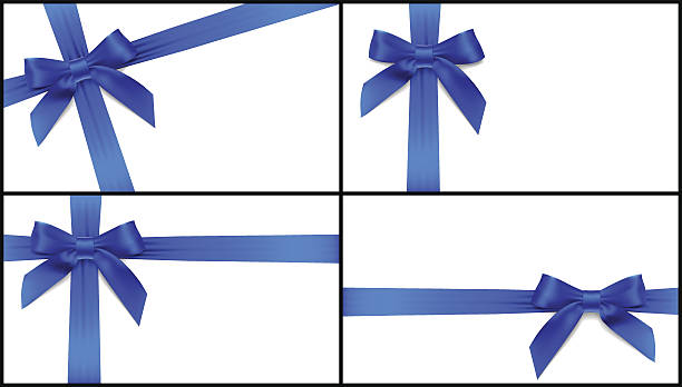 ilustrações de stock, clip art, desenhos animados e ícones de laço azul cartão - valentines day gift white background gift box