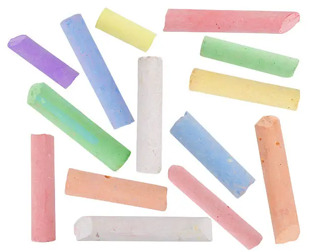 Photo of colored chalk