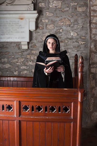 istock Medieval Lady In Church 474039136