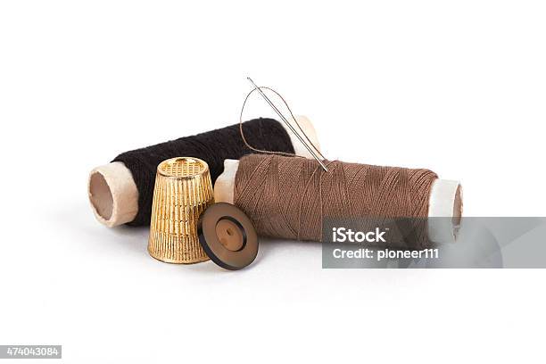 Thread Stock Photo - Download Image Now - 2015, Button - Sewing Item, Close-up