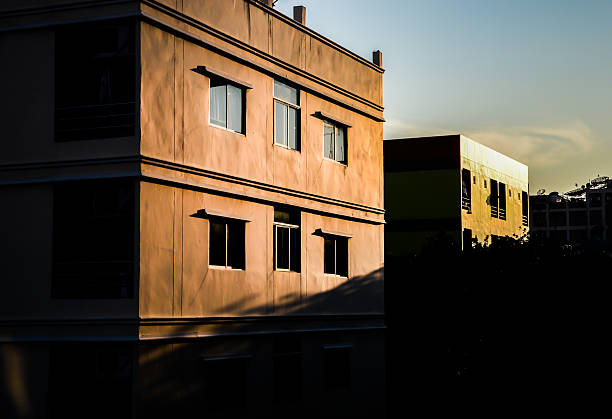 istock beautiful building with dark and light 474044506